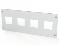 CPX5472 | Screwed Cover w/Four 67 X 67 Cutout 200 X 600 mm | 7.83