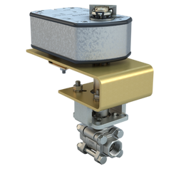 Bray BV05-SS3-05C/DS24-70-A 1/2" | 3 piece design threaded ball valve | SS | CV 5.55 | Normally Closed | Damper & Valve actuator | 24 VAC/DC | 70 lb-in | on/off | Spring Return | SW | Blackhawk Supply
