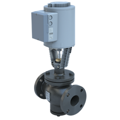 Bray DG6-2-400SS/VAL-SRS15P 6" | Flanged Globe valve | 2way | Cast Iron body | Stainless steel trim for Steam application | CV 400 | SS | Normally Open | Globe valve linear actuator | 24 Vac | Modulating | Spring Return  | Blackhawk Supply