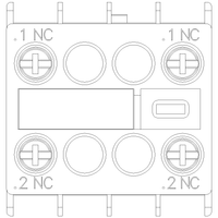 3RH29111NF02 | AUX. SWITCH 2NC FOR S00 & S0 SCREW | Siemens Electrical