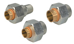 Jomar 701-107G Dielectric Union | 1-1/2" | Lead Free Brass Solder x Galvanized FIP | 250 PSI | Blackhawk Supply