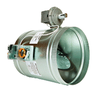 8 EBD | 8 Inch Round Electronic Static Pressure Bypass Damper | EWC Controls