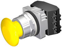 52PP2W4B | OPER | PUSH-PULL | 2POS | MTD | YEL SM PLAS | 2BJK | Siemens Electrical