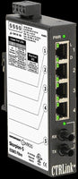 EISK5-100T/FT | Skorpion 4-Port 10/100Mbps 1-Port MM ST-fiber Switch | Contemporary Controls