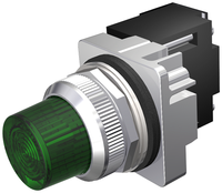 52PL5K3 | PILOT LIGHT | XFR 600V | GREEN | GLASS | Siemens Electrical