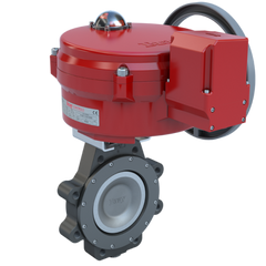 Bray MKL2-N083/70-24-0501SVH-BBU 8" Lugged Butterfly valve High Performance | ANSI Class 300 | CS body | CV 950 | Normally Open | 24 VAC/30VDC | Modulating | 5000 lb-in | NEMA 4 | Heater | & Battery Backup unit | Blackhawk Supply