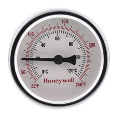 Resideo GS250 2 1/2 IN. THERMOMETER WITH WELL. 32-250F TEMP. RANGE. STEEL CASE, BRASSWELL. | Blackhawk Supply