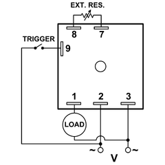 Macromatic THS-1654A-10R1-08T Delayed interval (switch trigger) | 24 - 240V AC | 1A Normally Open (Solid State) | 0.01 - 1 second | .01 - 1 second | Encapsulated | Analog | 100k (Standard) | Blackhawk Supply