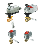 VBN3BJPXK401 | CONTROL BALL VALVE WITH ELECTRIC ACTUATOR - 3/4 IN. NPT - 3-WAY - 7 CV - PLATED BRASS TRIM - DCA PROFILE - MODULATING FLOATING TWO-POSITION (FAIL-SAFE B-AB OPEN) WITH 1 METER CABLE - 24 VAC - 2 AUX SWITCHES | Honeywell