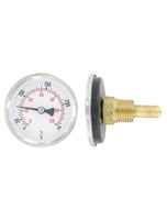 HWT250 | Bi-metal | hot water thermometer with brass separable well | range 30-250 F° (0-120 C°) | Dwyer