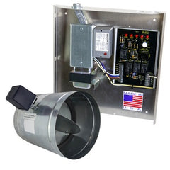 iO HVAC Controls iO-FAVR-ENH-08 Fav panel w/relay, transformer, junction box and wiring under single cover with integrated relay. Includes 4" Powered Open, 2 wire damper | Blackhawk Supply