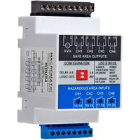 ISDUR4 | Intrinsically Safe Relay | DIN Mount | One Channel | 102-132V AC & 10-125V DC | 5A NO | Macromatic