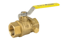 Jomar 170-107 T-100STN | 1-1/2" | 2 Piece | Full Port | Threaded Connection | 600 WOG | with Side Tap | Blackhawk Supply