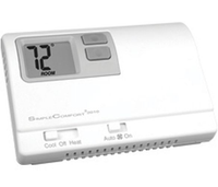 SC2010L | Thermostat, 1-stage heat/1-stage cool or heat pump, backlit, dual power. | ICM Controls