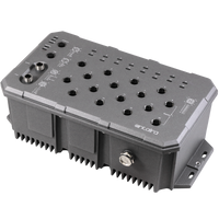 LMX-1600G-M12-67-T | 16-Port Industrial M12 IP67 Waterproof Gigabit Light Layer 3 Managed Ethernet Switch | with 16*10/100/1000Tx M12 Connectors (X-Coded); EOT: -40°C to 70°C | Antaira