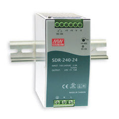 Antaira SDR-240-24 240 Watt Series / 24 VDC / 10.0 Amps Industrial Slim High-Efficiency Single Output DIN Rail Power Supply | Blackhawk Supply