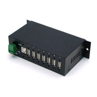 USB-HUB7K-V2 | Industrial 7-Port USB Hub | Metal Case | with Locking Feature. Supports USB 1.1 and 2.0 | Antaira