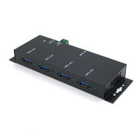 USB-HUB4K3 | Industrial 4-Port USB3.0 Hub | Metal Case | with Locking Feature | No PA | Antaira