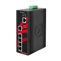 LMX-0500-T-V2 | 5-Port Industrial Managed Ethernet Switches w/5*10/100Tx; EOT: -40~75C - Version 2 hardware | Antaira