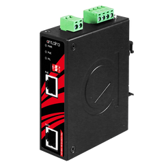 Antaira INJ-C201G-bt-H-100-24-T Industrial Gigabit Enhanced PoE++ Injector - 1*10/100/1000Base-T(X) with Enhanced PoE-PSE (H-Type)(100W/Port) and 1*10/100/1000Base-T(X) | Booster Version | 9~55VDC; EOT: -40°C to 75°C | Blackhawk Supply