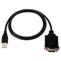 Antaira UTS-1110A Industrial USB to 1-Port RS-232 Converter (DB9M) with TX/RX LED Indicators 80cm/2.6ft | Blackhawk Supply