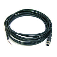CB-M12A3PM-5M | M12 A Code 3P Male to Open Cable | 5 Meter | Wire:UL 24AWG*5C Black | IP68 Protection | Antaira