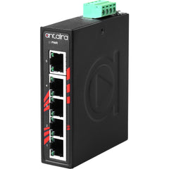 Antaira LNX-C500G-T Compact 5-Port Industrial Gigabit Unmangaed Ethernet Switch | w/5*10/100/1000TX; EOT: -40 to 75C | Blackhawk Supply