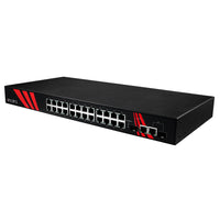 LNX-2602G-SFP-T | 26-Port Industrial 1U 19