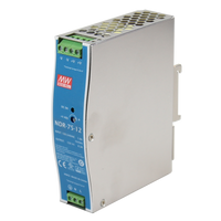 NDR-75-12 | 75 Watt Series / 12 VDC / 6.3 Amps Industrial Single Output DIN Rail Power Supply | Antaira