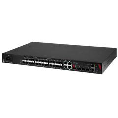 Antaira LMX-3228G-10G-SFP-AC 32-Port Industrial Gigabit Managed Ethernet Switch | with 4*10/100/1000 RJ45 Ports | 24*100/1000 SFP Slots | and 4*1G/10G SFP+ Slots with Single AC Power Supply | Blackhawk Supply
