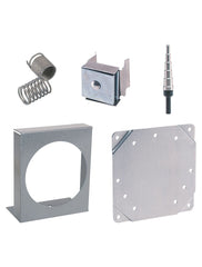 Dwyer A-370 Flush mount bracket used with: Photohelic® 3000MR/MRS | Capsuhelic® | 631B Transmitter. Bracket is then surface mounted. Steel with gray hammertone epoxy finish. | Blackhawk Supply