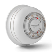 T87K1007 | Premier White 24v Mercury Free Heat Only Round Thermostat For Conventional/Gas Oil Forced Warm Air Steam And Gravity 2 & 3 Wire Applications (RWY) 40-90F | HONEYWELL RESIDENTIAL