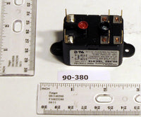 90-380 | Fan Relay Type 184 24 Vac Coil 50/60 Hz Spno/spnc. Coil Data: 77 Ohms Dc Resistance ma (nominal) 3 Va (nominal) 4 Va (inrush) | WHITE-RODGERS