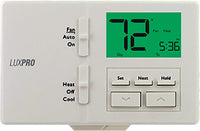 P711-010 | 24v/Millivolt Dual Powered Digital Programmable / Non Programmable Conventional / Heat Pump Single Stage Horizontal Mount Thermostat With Temp Limits 1H-1C 45-90F Replaces P711 | LUXPRO THERMOSTATS