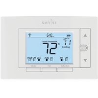 1F87U-42WF | 24v WIFI Sensi Single/Multi Stage Programmable/Non Programmable Dual Powered Thermostat With Geofencing Up To 4H-2C 50-99F No Common Wire Required For Most Applications Replaces 1F86U-42WF | WHITE-RODGERS