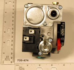ROBERTSHAW 720-474 24v 1/2" X 1/2" Standing Pilot Gas Valve W/Step Opening Feature Includes Convertible Regulator For Natural Or LP Gas 150000 BTU | Blackhawk Supply