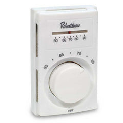 ROBERTSHAW 802 120/240/277v White DPST Line Volt Heating Thermostat 50-90F Replaces 500-502 | Blackhawk Supply