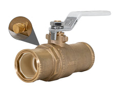 Jomar 150-665G S-165G | 1" | Full Port, 2 Piece, LF Brass, CPVC Connection, 150 PSI, with Drain | Blackhawk Supply