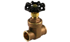Jomar 103-406 S-301 | 1-1/4" | Regular Brass Gate Valve | Non-rising Stem | Solder Connection | 200 WOG | Blackhawk Supply