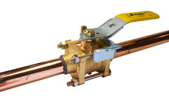 Jomar 500-805 S-650-CE-4B | 1" | 3 Piece 4 Bolt | Oxygen Cleaned for Medical Gas | Copper Stub Connection | 600 WOG | Blackhawk Supply