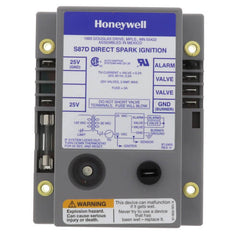 Resideo S87D1038 DIRECT SPARK TIGNITION MODULE. 21 SEC. LOCKOUT. TWO ROD FLAME SENSE. FOR USE WITH 24V GAS VALVE. INCLUDES ALARM TERMINAL. | Blackhawk Supply