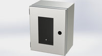 SCE-10086ELJWSS | NEMA 3R, 12, 4, 4X | S.S. ELJ Enclosure W/Viewing Window, 10H x 8W x 6D | Saginaw