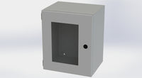SCE-12108ELJW | NEMA 3R, 12, 4 | ELJ Enclosure W/Viewing Window, 12H x 10W x 8D | Saginaw