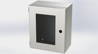 SCE-1210ELJWSS6 | NEMA 3R, 12, 4, 4X | S.S. ELJ Enclosure W/Viewing Window, 12H x 10W x 6D | Saginaw