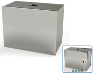 SCE-14HMI1810SSLP | NEMA 3R, 12, 4, 4X | S.S. HMI Enclosure, 14H x 18W x 10D | Saginaw