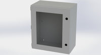 SCE-16148ELJW | NEMA 3R, 12, 4 | ELJ Enclosure W/Viewing Window, 16H x 14W x 8D | Saginaw