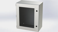 SCE-16148ELJWSS | NEMA 3R, 12, 4, 4X | S.S. ELJ Enclosure W/Viewing Window, 16H x 14W x 8D | Saginaw
