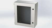 SCE-1614ELJWSS | NEMA 3R, 12, 4, 4X | S.S. ELJ Enclosure W/Viewing Window, 16H x 14W x 6D | Saginaw