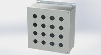 SCE-16PBHSS6 | NEMA 12, 4, 4X | S.S. PB Enclosure, 12H x 12W x 6D | Saginaw