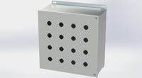 SCE-16PBHSSI | NEMA 12, 4, 4X | S.S. PB Enclosure, 12H x 12W x 6D | Saginaw